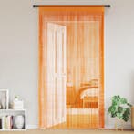 vidaXL Koordgordijnen 2 st 140x250 cm oranje, Verzenden, Nieuw