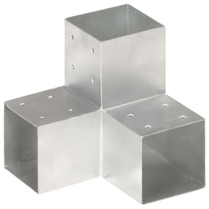 vidaXL Paalverbinding Y-vorm 101x101 mm gegalvaniseerd, Tuin en Terras, Palen, Balken en Planken, Nieuw, Verzenden