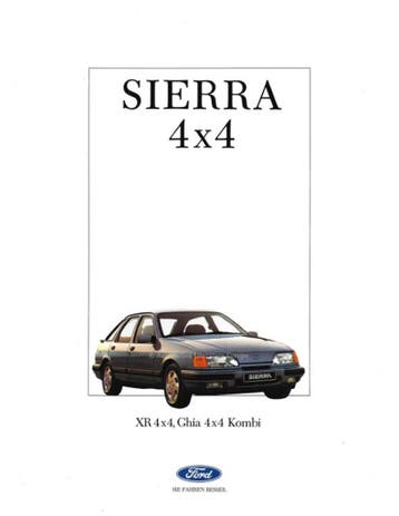 1988 FORD SIERRA 4X4 BROCHURE DUITS, Nieuw, Ford, Author