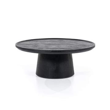 Salontafel Ron 80x32 - Zwart - 95655 - salontafel, Nieuw, Overige materialen