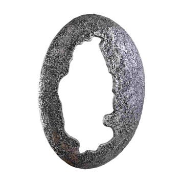 PTMD Wandpaneel Merve Zilver - Ø60 cm, Ophalen of Verzenden, Nieuw