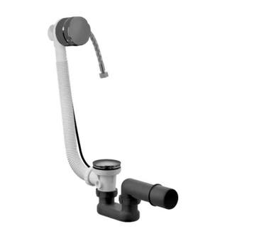Hotbath Cobber Badoverloop Vulcombinatie – Zwart Chroom P033, Ophalen of Verzenden, Nieuw, Chroom, Bad