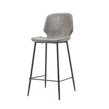 Bar chair Seashell low - grey, Nieuw, Overige kleuren, Eén