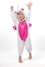 Onesie Wit Roze Pegasus Pak 128-134 Eenhoornpak Kostuum Eenh, Ophalen of Verzenden, Nieuw, 134 t/m 140, Meisje