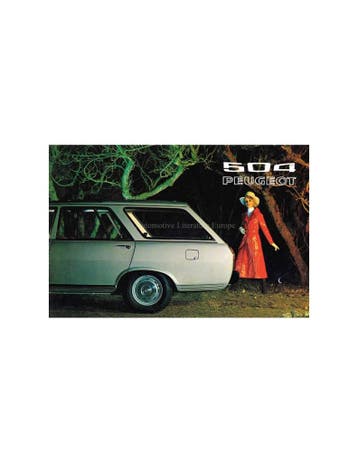 1971 PEUGEOT 504 BREAK BROCHURE NEDERLANDS, Nieuw, Peugeot, Author
