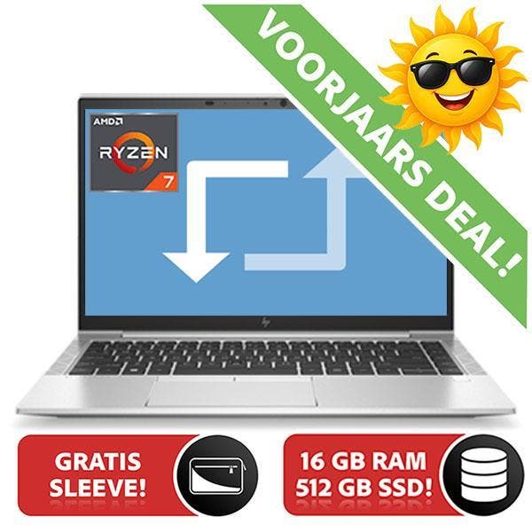 HP Elitebook 845 G8 Ryzen 7 5850 | 512GB | 16GB | W11PRO, Computers en Software, Windows Laptops, 4 Ghz of meer, SSD, 14 inch