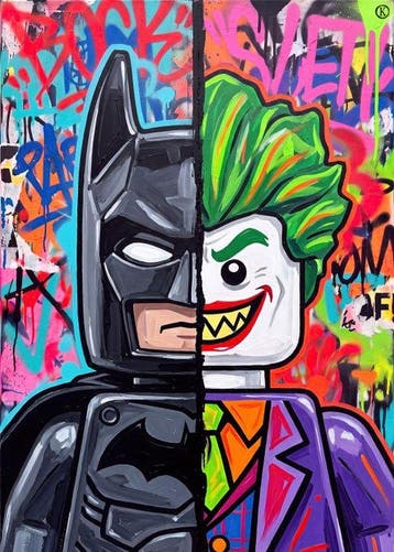Kleury.art - [XL MATTE PAPER] The Gotham Dichotomy by, Nieuw