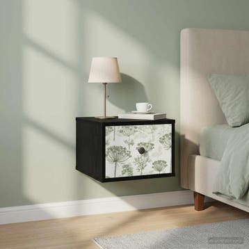 vidaXL Wandkastje GOTHA 2 st Zwart eiken 36 x 33 x 25 cm, Minder dan 45 cm, Verzenden, Nieuw, Minder dan 55 cm