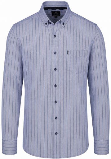 State of Art Overhemd Gestreept Navy maat XXL Heren, Kleding | Heren, Verzenden, Nieuw, Blauw, State of Art