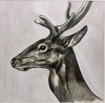 Paul Jouve (1878-1973) - Cerf de Profil