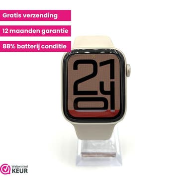 Apple Watch SE 2e gen 44mm starlight | 88% | Garantie, Stressniveau, Verzenden, IOS, Zo goed als nieuw