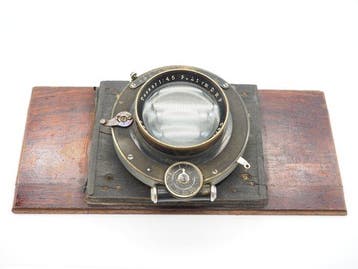 Carl Zeiss Jena Tessar 1:4.5 f=21cm Groothoeklens, Nieuw