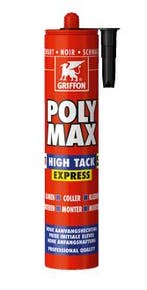 Griffon polymax hightack express 1 stuk, 435 gr, zwart,, Verzenden, Nieuw