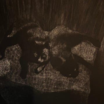 Brother and Sister ( Two Black Cats) Limited Numuber 2/30