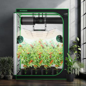 Kweektent - Growtent - 150x150x200 cm - Groen - VIVOSUN, Verzenden, Zo goed als nieuw