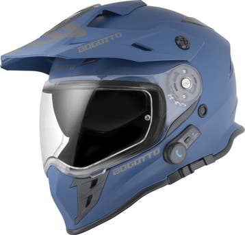 Bogotto H331 BT Blauw Bluetooth Enduro Helm, Nieuw met kaartje, Overige merken, Heren, Offroadhelm