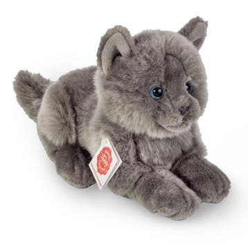 Kartuizer kat knuffel - pluche - grijs - 20 cm, Verzenden, Nieuw