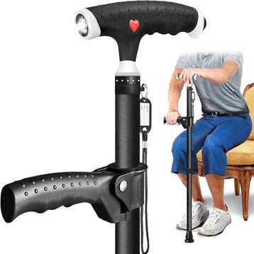 Medische Wandelstok met licht | 46% Korting, Ophalen of Verzenden, Verstelbaar, Zo goed als nieuw
