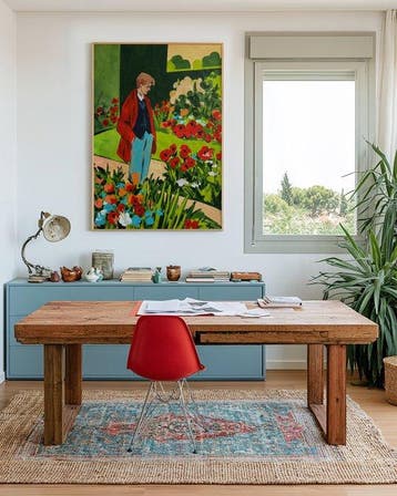 E. García - El jardinero XL, Antiek en Kunst, Kunst | Schilderijen | Modern