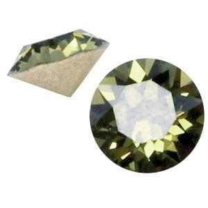 2 x Swarovski Elements SS24 puntsteen (5.2mm) Khaki green, Ophalen of Verzenden, Nieuw, Overige typen