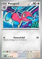 Porygon2 143/182 reverse holo Paradox Rift, Ophalen of Verzenden, Nieuw, Losse kaart, Foil