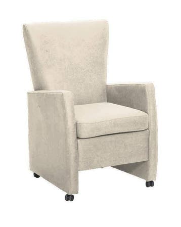 Eetkamerstoel Max - eetkamerstoelen - Creme, Nieuw, Stof