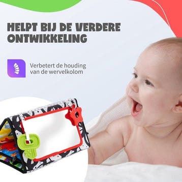 2dekans | MontiPlay® Buikligtrainer Baby - Knisperboekje, Kinderen en Baby's, Ophalen of Verzenden, Zo goed als nieuw