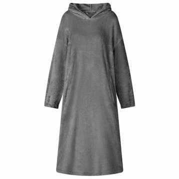 vidaXL Deken hoodie Donkergrijs M Flanel, Verzenden, Nieuw