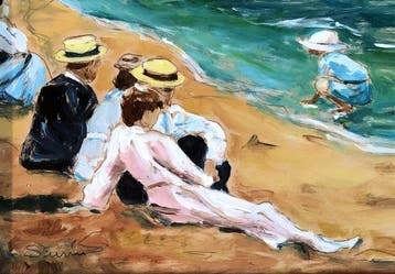 Demetrio Susín Barra (1949) - Conversation en bord de mer