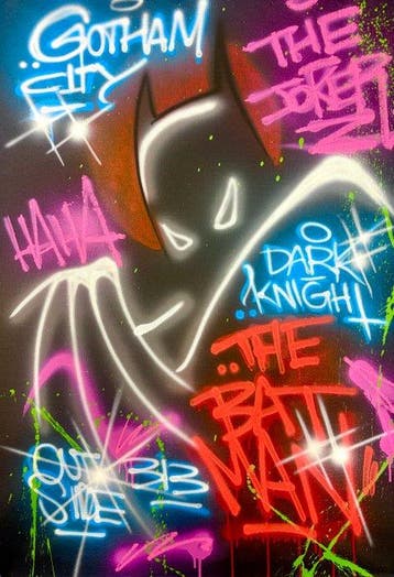 Outside313 - The Batman - Gotham City - Neon black edition