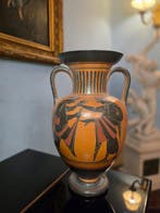 Aardewerk Vaas - 25.5 cm - Replik Amphora Zwarte Vijg.