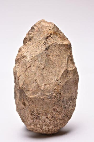 Mousteriaan Vuursteen Grote midden paleolithische, Antiek en Kunst