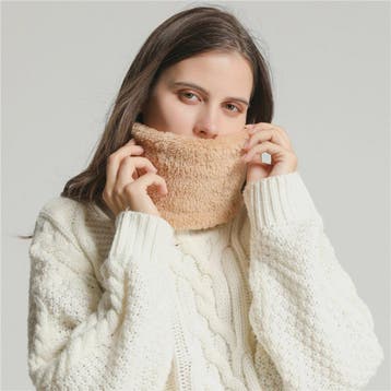 Cashmere Warm Collor Ring Winter Scarf Solid Plush Thick Out, Kleding | Heren, Verzenden, Nieuw