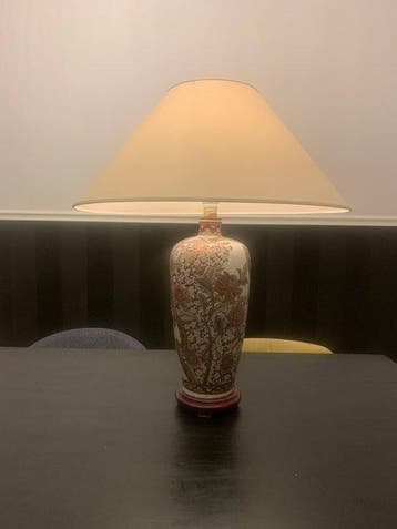 Regina - Lamp - Porselein, Hout, Goud - Regina maxi-lamp