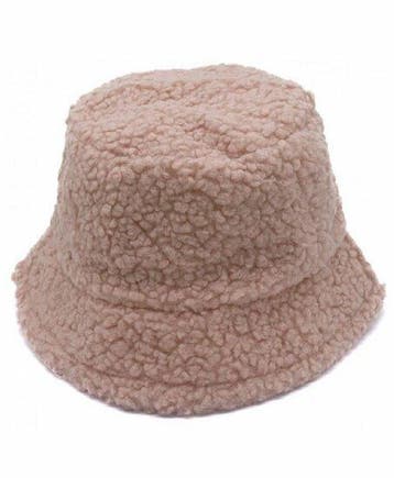Bucket Hat Hoedje – Teddy Stof – One Size – Beige, Kleding | Dames, Nieuw