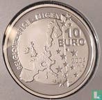 België 10 euro 2004 (PROOF - folder) 75 years of Tintin, Verzenden, Losse munt, Goud