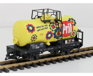 LGB 45408 Pril®-Kesselwagen DB mit Metallrader, Overige typen, Ophalen of Verzenden, Zo goed als nieuw, LGB