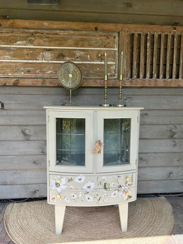 Vintage kastje Natural flowers, Ophalen, Zo goed als nieuw