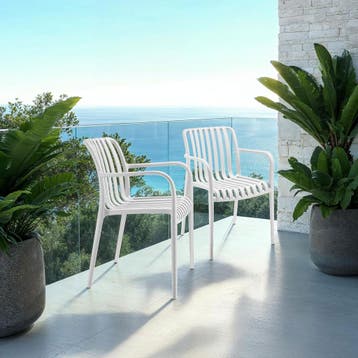 Tuinstoelen Alcudia, weerbestendig, stapelbaar, Verzenden, Nieuw
