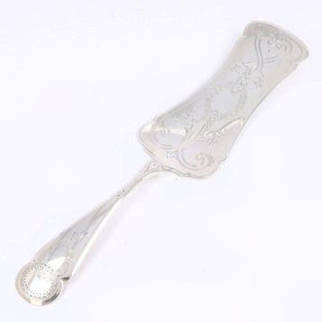 Wed. Adrianus Kuijlenburg - Taartschep - .833 zilver - 1883, Antiek en Kunst, Antiek | Goud en Zilver