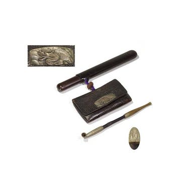 Pijp - Koper, Leder, Hout