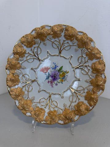 Meissen - Schotel - Weinlaub - Porselein