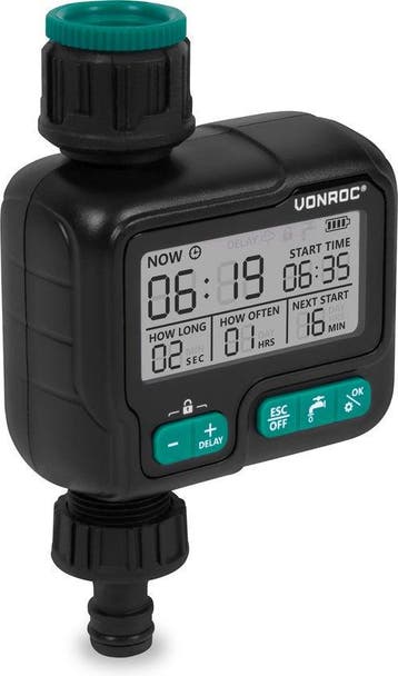 2dekans | VONROC Watertimer - Besproeiingscomputer -, Ophalen of Verzenden, Zo goed als nieuw