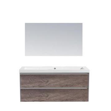 Badkamermeubel Sanilux PL 120 Greeploos Incl Spiegel En, Ophalen of Verzenden, Nieuw