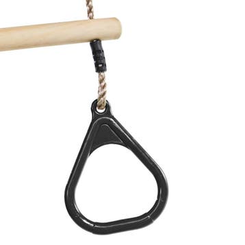 Houten Ringtrapeze met Kunststof Ringen zwart, Ophalen of Verzenden, Nieuw