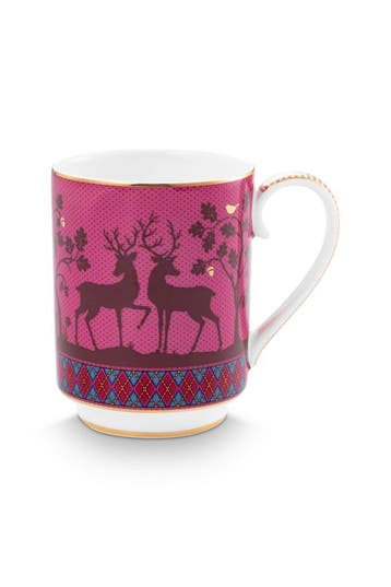 Pip Studio Deerest Darling Roze Mok 350 ml, Verzenden, Pip Studio, Nieuw, Mok