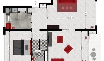 Te Huur 2 Kamer Appartement Schubertlaan In Leiden, Huizen en Kamers, Direct bij eigenaar, Leiden, Appartement, Zuid-Holland