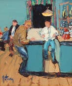 Arnaud Leturcq (1961) - Escena de bar, Antiek en Kunst