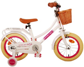 Volare Excellent Kinderfiets - Meisjes - 14 inch - Wit, Fietsen en Brommers, Fietsen | Kinderfietsjes, Overige merken, Zijwieltjes