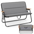LIVSK Dubbele Campingstoel - Ademend Oxford-Stof - Ergonomis, Verzenden, Nieuw